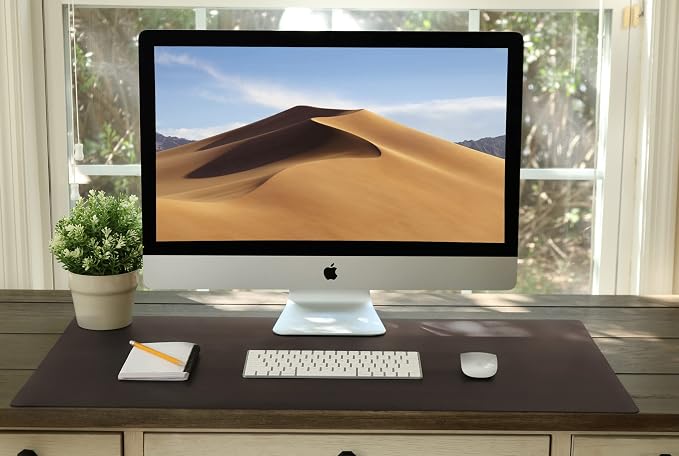 Vine Creations Leather Desk Mat 24" x 17", Desk Protector Mat, PU Leather Desk - Image 6