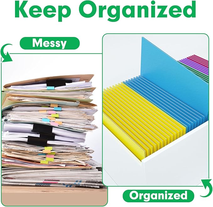 Two Pocket Folders, PANDRI 30 Pack 2 Pocket Folders, Letter Size Paper File - Image 3