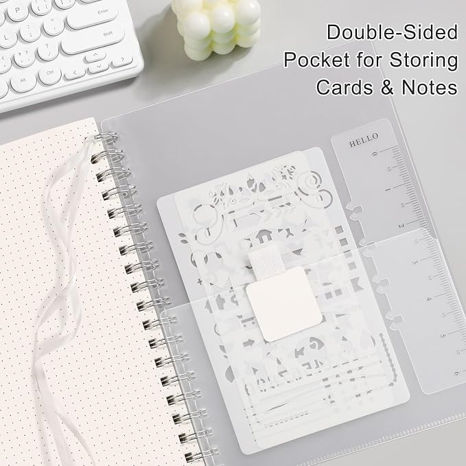 EMSHOI Spiral Notebook Bullet Dotted journal, A5 Dotted Grid Notebook - Image 6