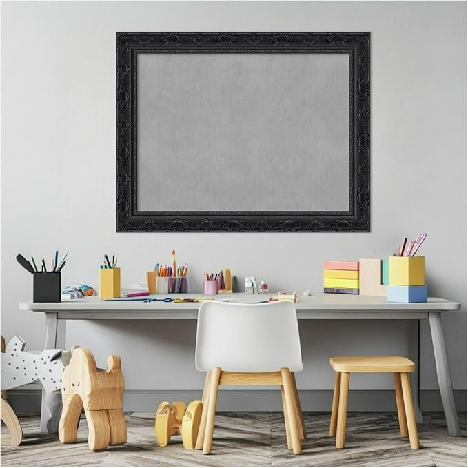 Amanti Art Black Framed Magnetic Board 22x28 Medium Vision Board - Image 5
