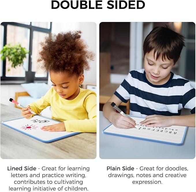 LOUKIN Small Dry Erase Lapboard, 9 x 12 Inch Double Sided, Seamless Frame Design - Image 7