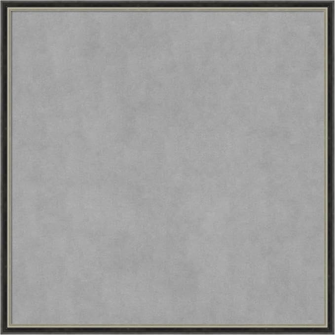 Amanti Art Black Framed Magnetic Board 25x25 Medium Vision Board by AmantiArt