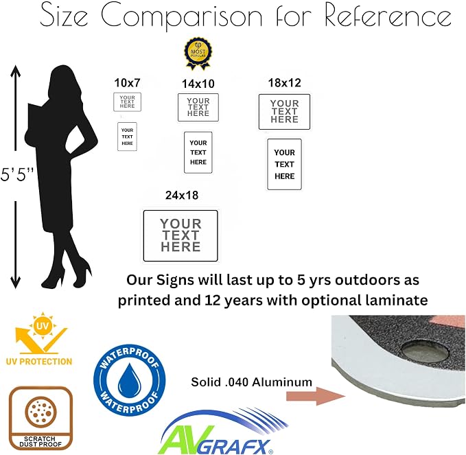 Custom Signs Outdoor Metal for Home Office Business, Personalized, Man Cave - Image 4
