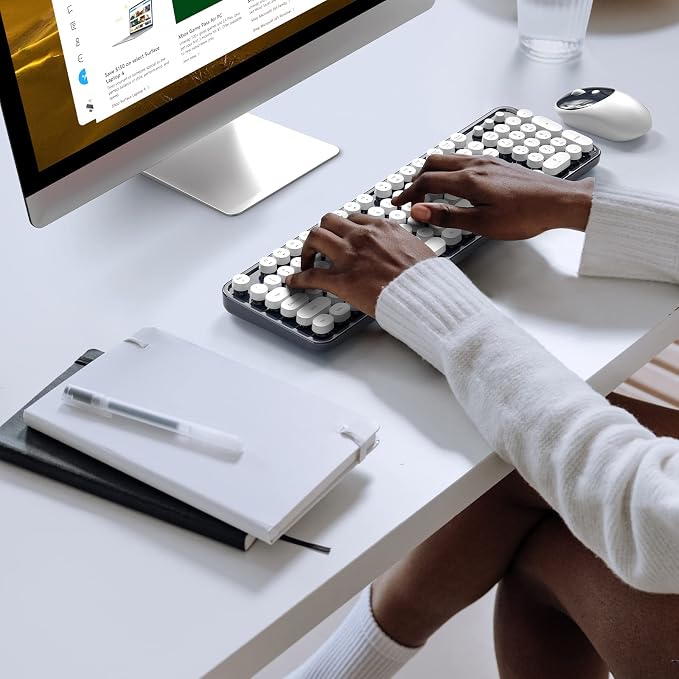 MOFII Wireless Keyboard and Mouse Combo, Computer Full Size 2.4G Plug and Play - Image 6