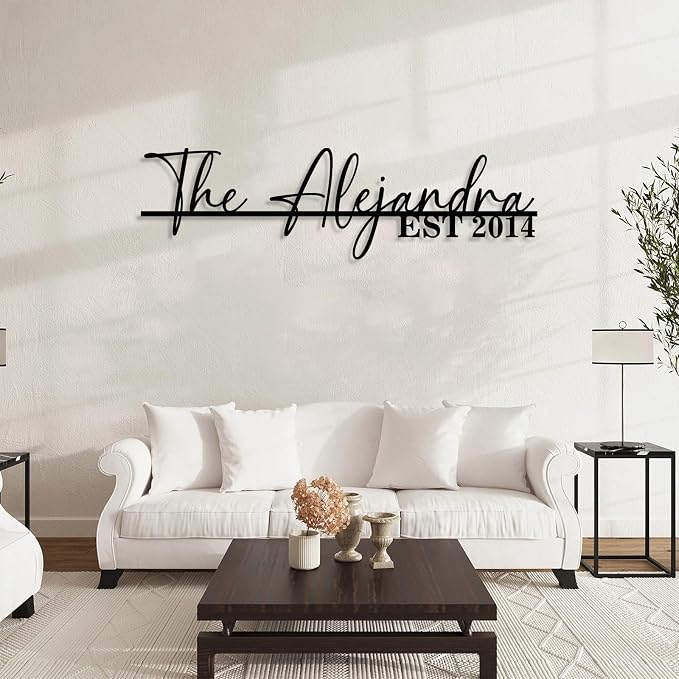 Personalized Family Name Sign | Custom Metal Sign | Metal Wall Art | Last Name - Image 2