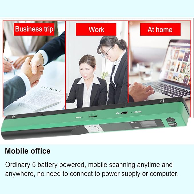 Zunate Portable A4 Handheld Scanner, 900 DPI USB Document, Photo Scanner - Image 4