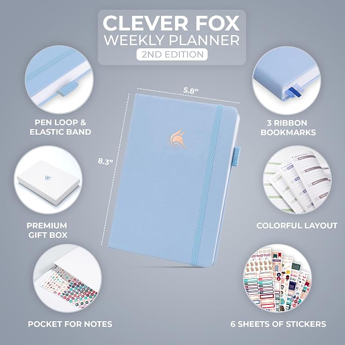 Clever Fox Planner 2nd Edition – Colorful Weekly & Monthly Goal Planner - Image 2