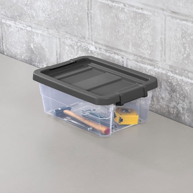 Sterilite 24-Pack Modular Stacker Box, Durable Clear Plastic Storage Bins - Image 4