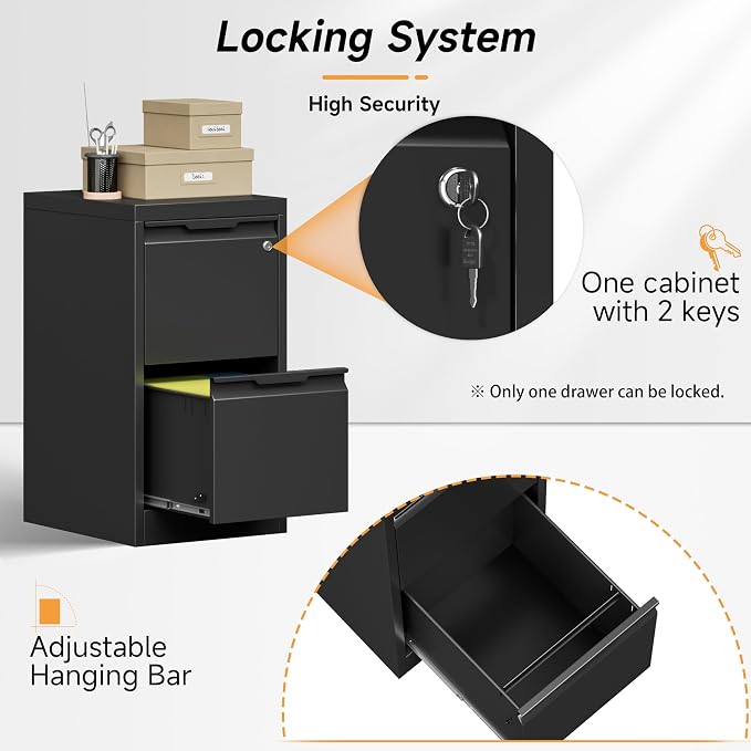 Bestoo 2-Drawer File Cabinet - Image 4