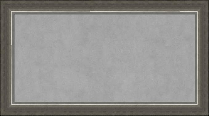 Amanti Art Silver Framed Magnetic Board 15x27 Small Vision Board by AmantiArt