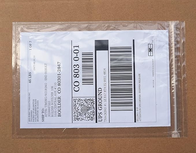 Premium 6.7'' x 10'' Resealable Adhesive Shipping Label/documents Pouches by BEUYIwarehouse