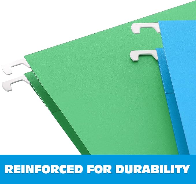 HERKKA Extra Capacity Hanging File Folders, 30 Pack Reinforced Letter Size - Image 3