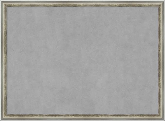 Amanti Art Silver Framed Magnetic Board 22x30 Medium Vision Board by AmantiArt