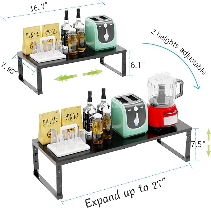 Jojocross Expandable Stackable Spice Rack Organizer - Image 6