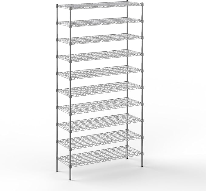 Regal Altair 18" Deep x 48" Wide x 96" Height Wire Shelving Kit | 10-Tier | NSF by Regal+Altair