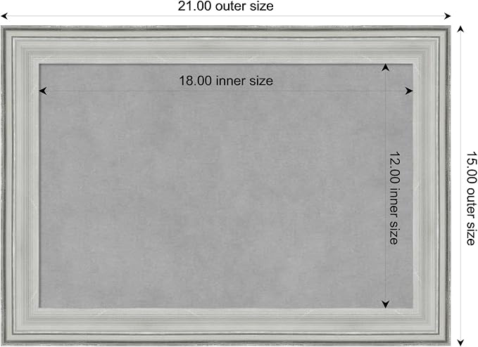 Amanti Art Silver Framed Magnetic Board 15x21 Small Vision Board - Image 3