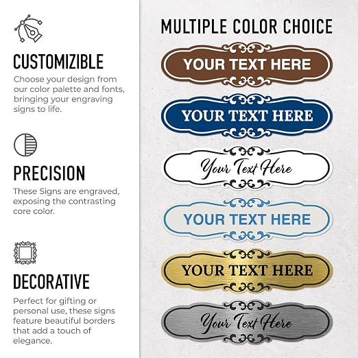 Custom Wall or Door Sign, Personalized Cloud Plaque Engraved Message - Image 2