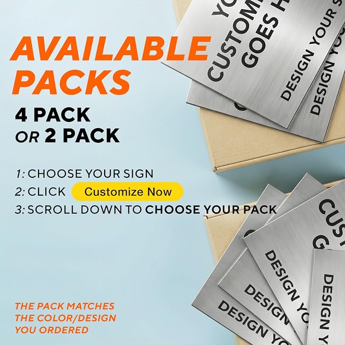 Custom Outdoor Aluminum Signs, Personalized Business Signs, Waterproof Silver - Image 4