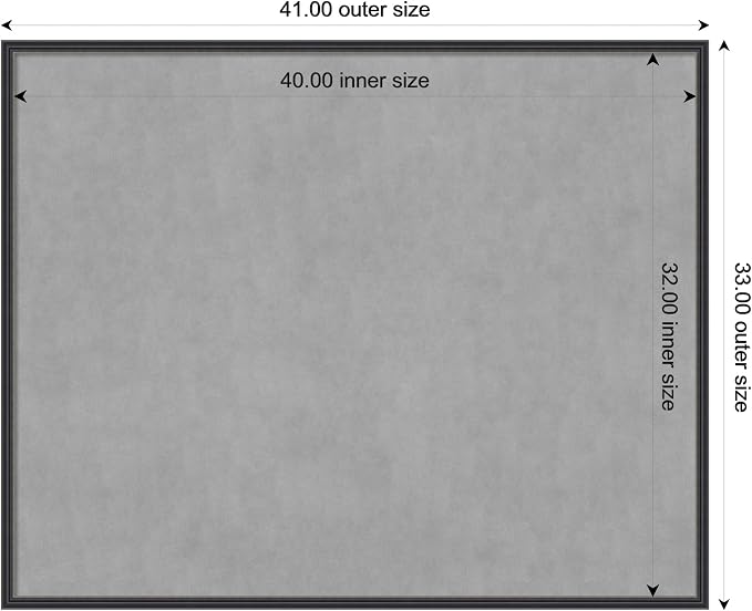 Amanti Art Black Framed Magnetic Board 33x41 X-Large Vision Board - Image 4