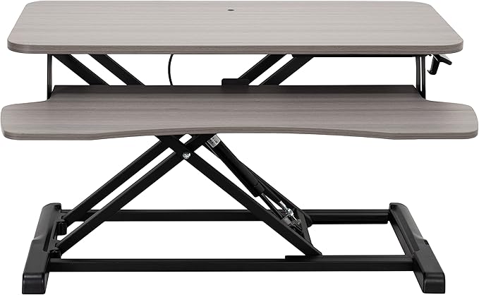 VIVO 32 inch Desk Converter, K Series, Height Adjustable Sit to Stand Riser by VIVO