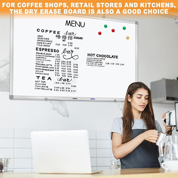H-Qprobd Dry Erase Board for Wall 72"x40" Aluminum Presentation Magnetic - Image 5