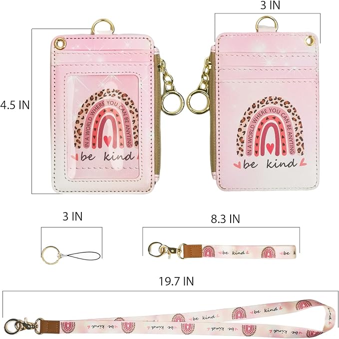 lanyards for id Badges, Lanyard Wallet for Women, Fashion Badge Holder - Image 2
