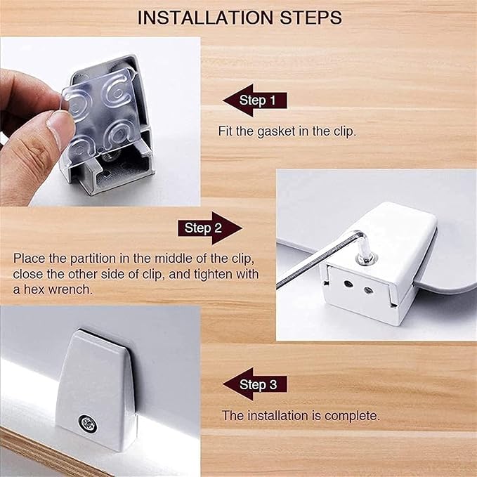 4PCS Acrylic Desk Dividers - Image 7