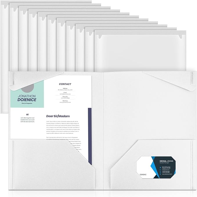 Henoyso 18 Pcs Plastic Folders by Henoyso
