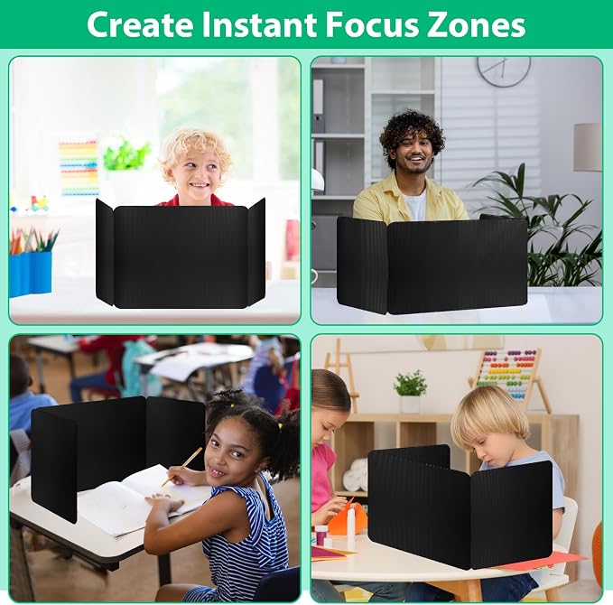 24 Pack Desk Dividers for Students, Waterproof Durable Plastic Testing Dividers - Image 6