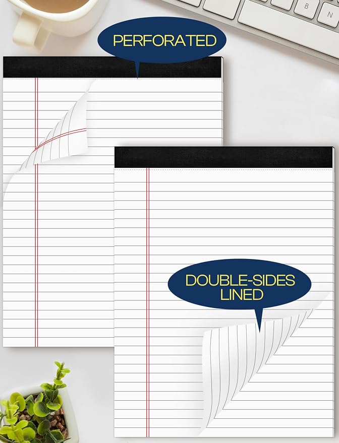 Note Pads 8.5 x 11 Inch, 10 Pack, Legal Pads 8.5 x 11, 30 Sheets Each, - Image 5