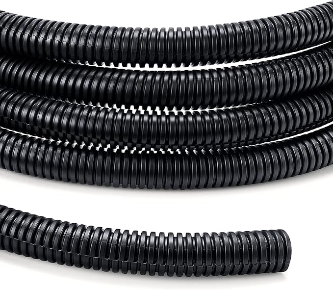 YCLYC 1/4 inch 10ft Wire Loom, Outdoor Cord Protector, Flexible Wire Conduit by YCLYC