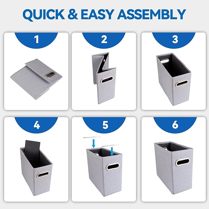 ComfortKeeper 6 Packs Letter Size File Organizer, File Folders Organizer - Image 6
