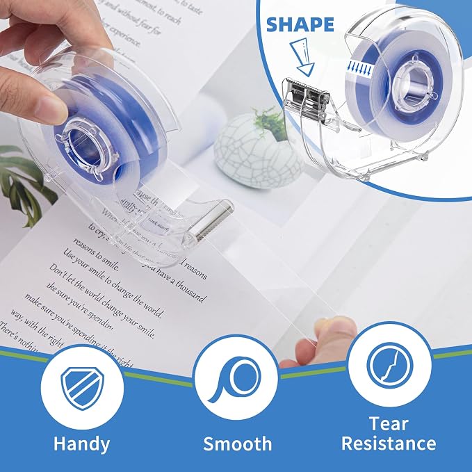 JEFURE 18 Pcs Transparent Tape - Image 4