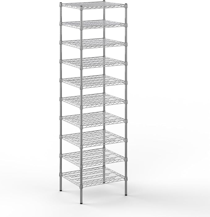 Regal Altair 21" Deep x 24" Wide x 86" Height Wire Shelving Kit | 10-Tier | NSF by Regal+Altair