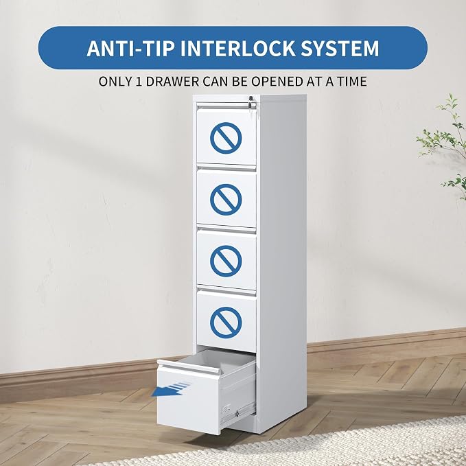 FLIXELIO 5 Drawer File Cabinet - Image 5