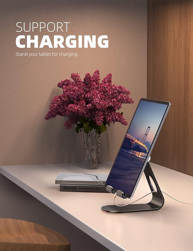 Lamicall Tablet Stand Adjustable, Tablet Stand : Desktop Stands Holder Dock - Image 4