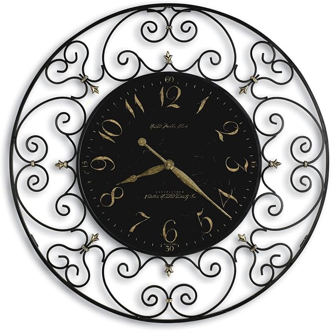 Hekman Furniture Joline Wall Clock – Elegant Oversized Decorative Analog Clock by Howard+Miller