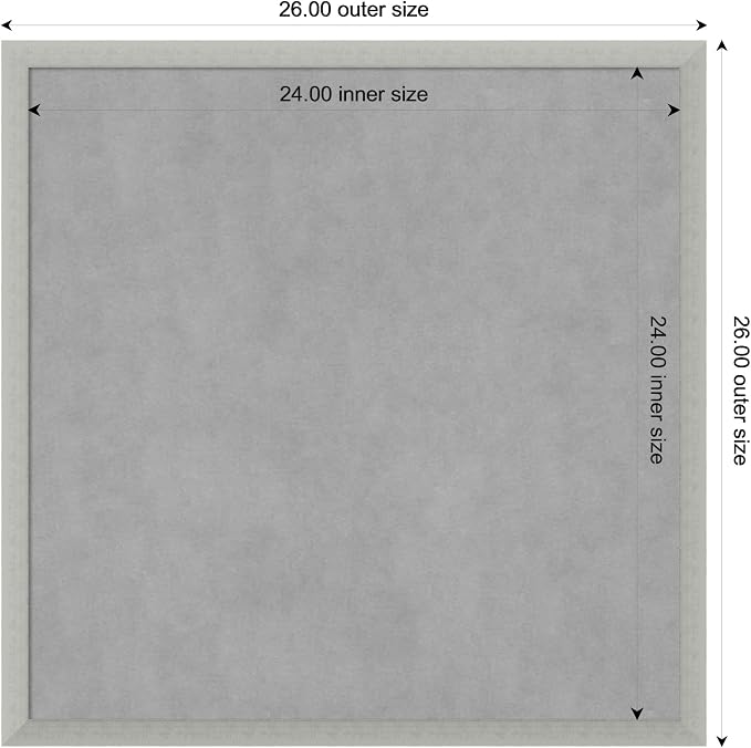 Amanti Art Silver Framed Magnetic Board 26x26 Medium Vision Board - Image 4