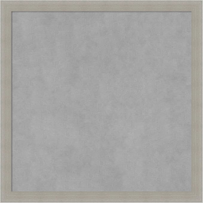 Amanti Art Grey Framed Magnetic Board 22x22 Medium Vision Board by AmantiArt