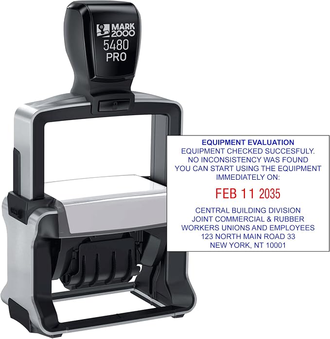 Mark 2000 5480 Professional Self Inking Date Stamp by Mark2000