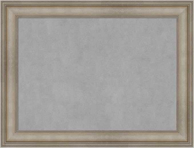 Amanti Art Silver Framed Magnetic Board 25x33 Medium Vision Board by AmantiArt