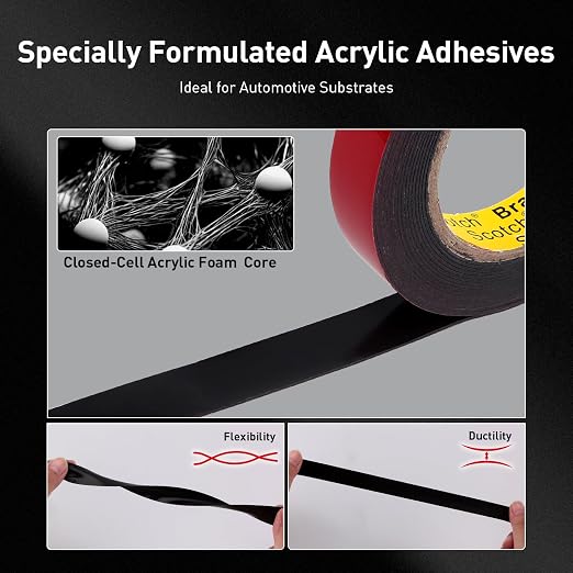 Automotive Acrylic Plus Attachment Tape 0.24" x 18Ft Made of 3M Double Sided - Image 4