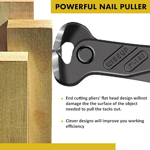Alimtee 4Pcs Upholstery Staple Remover Tools Set Including End Cutting Pliers - Image 3