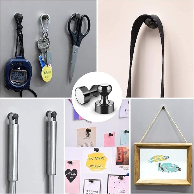 Grtard 100 Pack Magnetic Push Pins, Fridge Magnets - Image 6