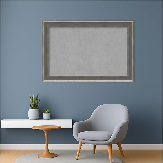 Amanti Art Grey Framed Magnetic Board 25x37 Large Vision Board - Image 5