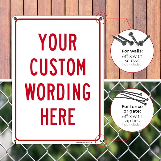 Custom Sign, Personalized Metal Signs, Customize - Image 4