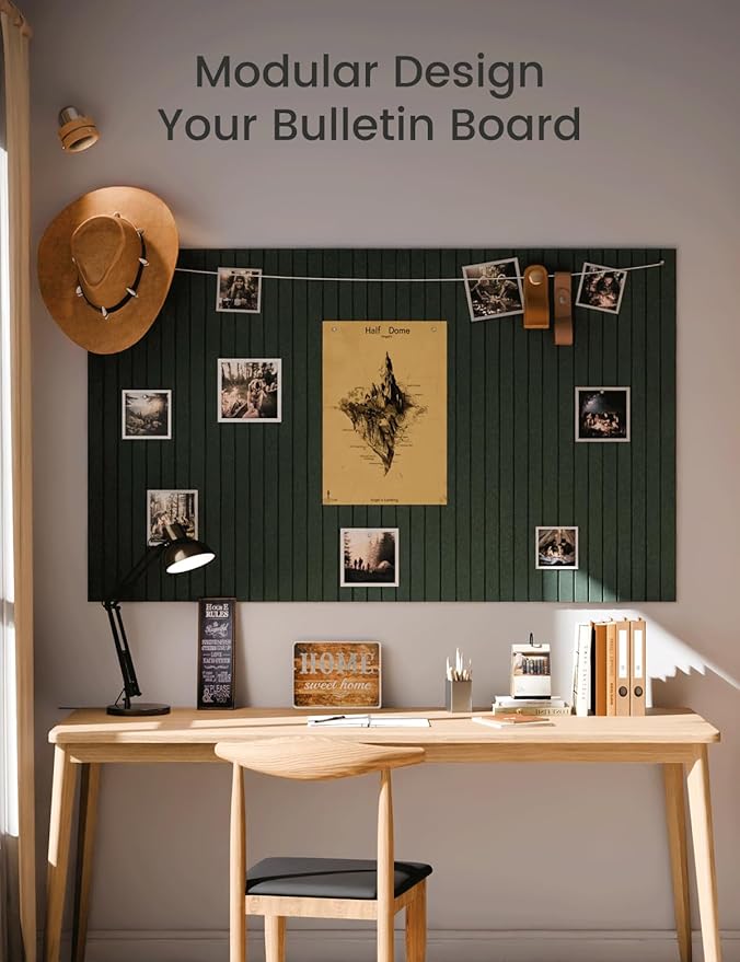 Fluxynara Large Felt Bulletin Board 48" x 36" Cork Board Alternative-12 Pack - Image 5