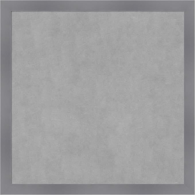 Amanti Art Grey Framed Magnetic Board 26x26 Medium Vision Board by AmantiArt