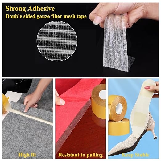 KAIYUER 3 Pack Double Sided Tape Heavy Duty, High Stickness Clear Tape - Image 2