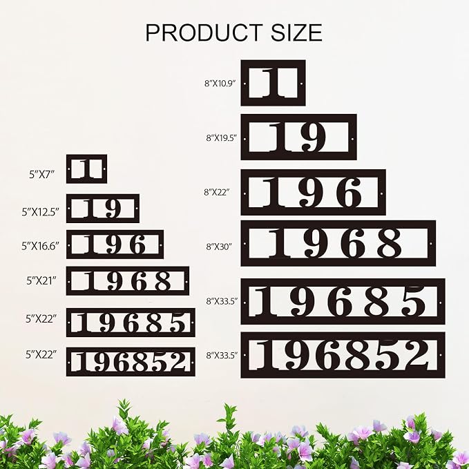Personalized Horizontal House Numbers - Image 5
